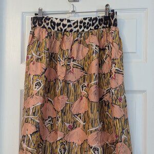 Le Prestic Ouiston Silk Skirt, Size Small
